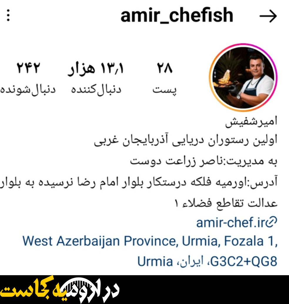 کباب ماهی امیر شف